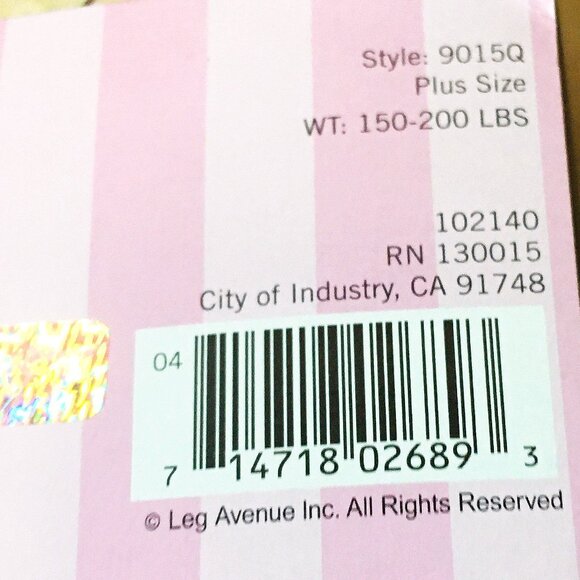 NEW WOMEN'S LEG AVENUE PLUS SIZE FISHNET PANTYHOSE WITH BACKSEAM 150-200 LBS - Picture 3 of 4